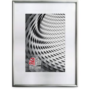 FramesFactory Marco de Fotos Finger 10x15 hasta 40x50cm Acrílico Negro Plata Blanco