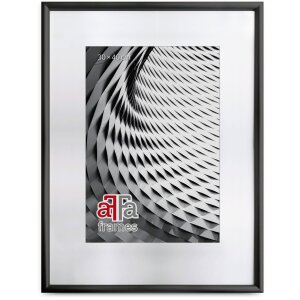 FramesFactory Marco de Fotos Finger 10x15 hasta 40x50cm Acrílico Negro Plata Blanco