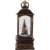 Linterna decorativa con árbol de Navidad Clayre & Eef 66409 8x8x20 cm / 3xAAA