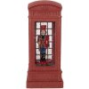 Clayre & Eef 66412 Decoración Cabina Telefónica con Cascanueces 9x9x21 cm / 3xAAA