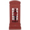 Clayre & Eef 66412 Decoración Cabina Telefónica con Cascanueces 9x9x21 cm / 3xAAA