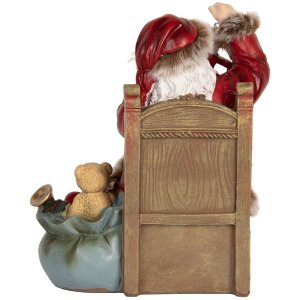 Decoración Papá Noel Clayre & Eef 6PR5749 16x13x19 cm Rojo