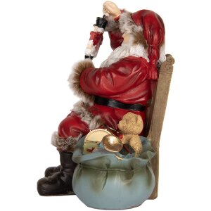Decoración Papá Noel Clayre & Eef 6PR5749 16x13x19 cm Rojo
