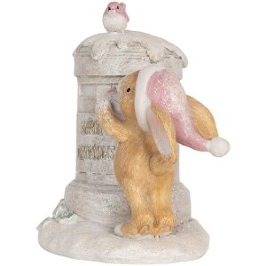 Clayre & Eef 6PR5879 Decoración Conejo 13x12x47 cm