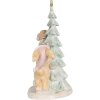 Conejo decorativo con LED Clayre & Eef 6PR5880 14x8x16 cm Marrón y Blanco