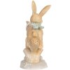Decoración Conejo Clayre & Eef 6PR5881 16x6x11 cm Marrón y Blanco