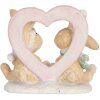 Conejo Decorativo Clayre & Eef 6PR5883 11x6x9 cm Marrón Blanco