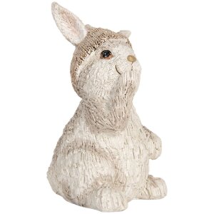 Clayre & Eef 6PR5891 Conejo Decorativo 9x9x14 cm