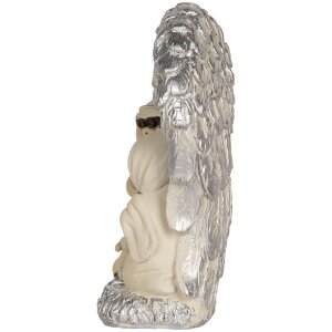Clayre & Eef 6PR5896 Grupo Navideño 12x6x13 cm Plateado Blanco