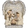 Clayre & Eef 6PR5896 Grupo Navideño 12x6x13 cm Plateado Blanco
