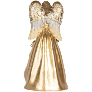 Grupo Navideño decorativo Clayre & Eef 6PR5897 16x13x31 cm Beige y Blanco
