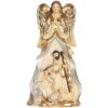 Grupo Navideño decorativo Clayre & Eef 6PR5897 16x13x31 cm Beige y Blanco