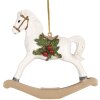 Clayre & Eef 6PR5903 Adorno Colgante Caballito Balancín 12x4x11 cm