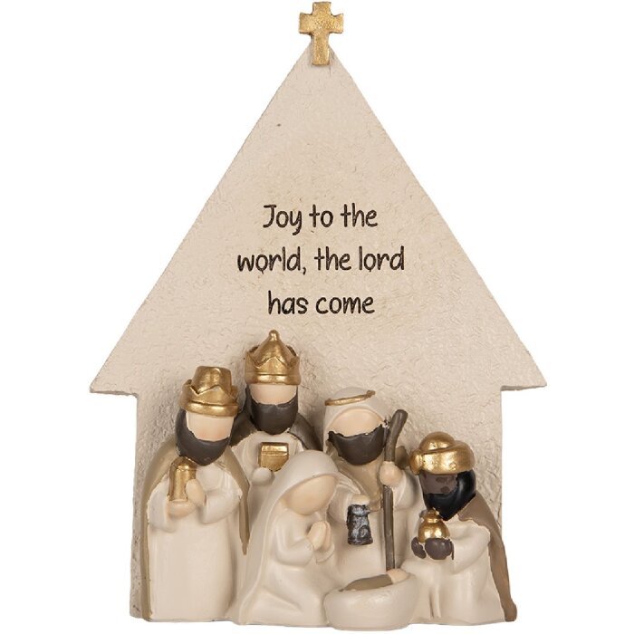 Grupo Navideño Clayre & Eef 6PR5904 16x6x21 cm Beige-Dorado