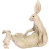 Clayre & Eef 6PR5905 Decoración Conejo con Cuenco 29x14x26 cm