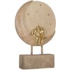 Clayre & Eef 6PR5909 Pareja Sentada en Luna 18x5x26 cm Beige Dorado