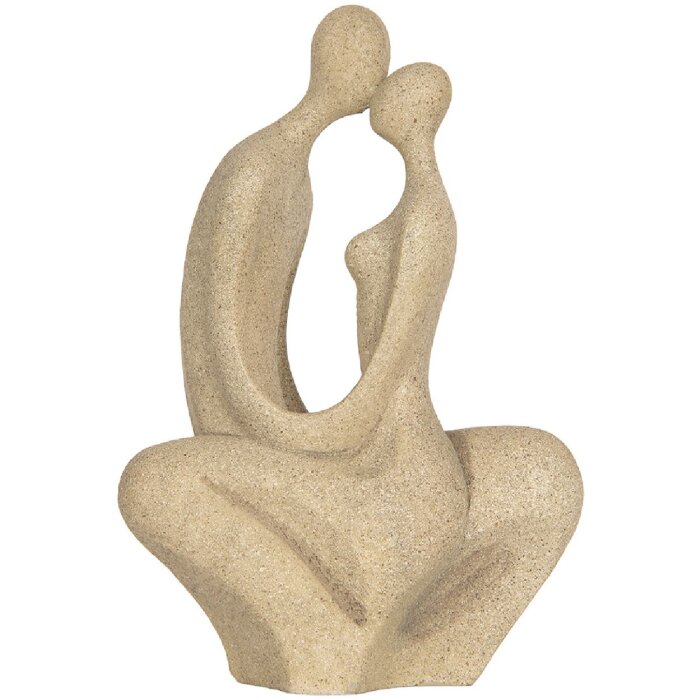 Clayre & Eef 6PR5912 Decoración pareja sentada Beige 16x8x25 cm