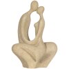 Clayre & Eef 6PR5912 Decoración pareja sentada Beige 16x8x25 cm