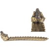 Candelabro Buda para Incienso Clayre & Eef Plateado Dorado 33x8x7 cm