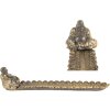 Candelabro Buda para Incienso Clayre & Eef Plateado Dorado 33x8x7 cm