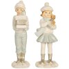Clayre & Eef 6PR5917 Decoración Infantil 2 piezas 5x4x11 cm Blanco Verde