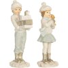 Clayre & Eef 6PR5917 Decoración Infantil 2 piezas 5x4x11 cm Blanco Verde