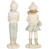 Clayre & Eef 6PR5917 Decoración Infantil 2 piezas 5x4x11 cm Blanco Verde