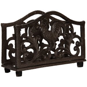 Clayre & Eef 6Y5755 Soporte para servilletas 17x6x12 cm Marrón