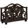 Clayre & Eef 6Y5755 Soporte para servilletas 17x6x12 cm Marrón