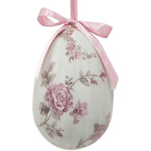 Clayre & Eef 65906 Decoración Huevos Colgantes Set 9 Unidades Ø 5x8 cm