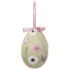 Clayre & Eef 65907 Decoración Colgante Huevo (Set de 6) Ø 7x10 cm