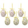 Clayre & Eef 65910 Adorno Colgante Huevo (6 unidades) 7x10 cm