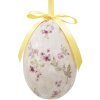 Clayre & Eef 65910 Adorno Colgante Huevo (6 unidades) 7x10 cm