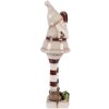 Clayre & Eef 6CE2251 Decoración Papá Noel Beige-Rojo 8x7x23 cm