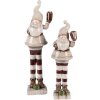 Clayre & Eef 6CE2251 Decoración Papá Noel Beige-Rojo 8x7x23 cm