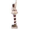 Clayre & Eef 6CE2252 Decoración Papá Noel 9x8x30 cm Beige/Rojo