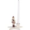 Clayre & Eef 6CE2253 Candelabro Cascanueces Beige Rojo 15x14x12 cm