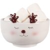 Clayre & Eef 6CE2255 Taza con Platillo Beige Blanco 12x12x18 cm