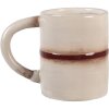 Clayre & Eef 6CE2255 Taza con Platillo Beige Blanco 12x12x18 cm