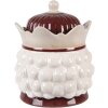 Clayre & Eef 6CE2257 Tarro con tapa Beige-Rojo 16x19 cm