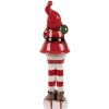 Clayre & Eef 6CE2264 Decoración Papá Noel 7x7x23 cm Rojo/Blanco