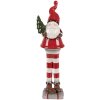 Clayre & Eef 6CE2265 Decoración Papá Noel Rojo Blanco 9x8x30 cm