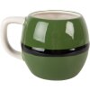 Clayre & Eef 6CEMU0217 Taza 14x11x9 cm Verde/Negro 450 ml