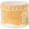 Clayre & Eef 6CETE0213 Tetera con taza de cerámica marrón blanco