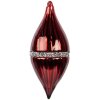 Clayre & Eef 6GL5092 Adorno navideño Rojo-Plata 8x18 cm