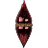 Clayre & Eef 6GL5095 Adorno navideño Rojo-Dorado 6x17 cm