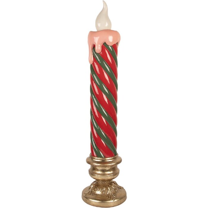 Clayre & Eef 5PR0192 Vela Decorativa con LED Ø 23x99 cm