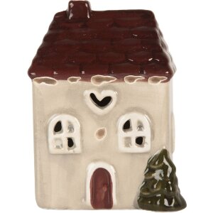 Clayre & Eef 6CE2269 Casa decorativa con LED 7x6x10...