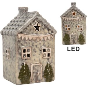 Clayre & Eef 6CE2274 Casa decorativa con LED...