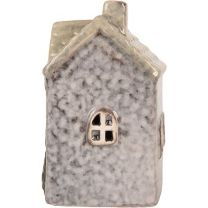 Clayre & Eef 6CE2275 Decoración Casa con LED 6x6x10 cm Gris Beige